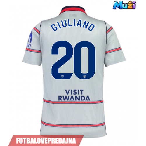 Lacne Muži Futbalové dres Atletico Madrid Giuliano Simeone #20 2026-27 Krátky Rukáv - Tretina